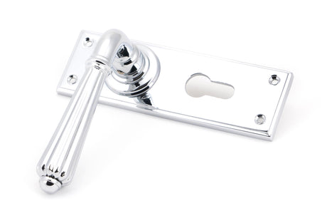 From The Anvil - Polished Chrome Hinton Lever Euro Lock Set | Sku. 45319 | Trade Door Handles.