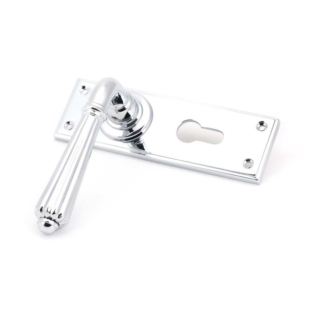 From The Anvil - Polished Chrome Hinton Lever Euro Lock Set | Sku. 45319 | Trade Door Handles.