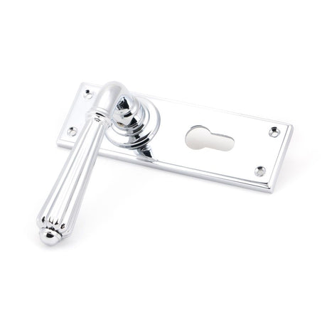 From The Anvil - Polished Chrome Hinton Lever Euro Lock Set | Sku. 45319 | Trade Door Handles.