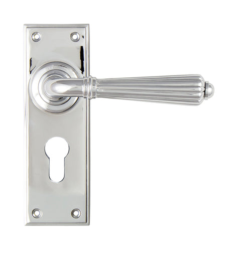 From The Anvil - Polished Chrome Hinton Lever Euro Lock Set | Sku. 45319 | Trade Door Handles.