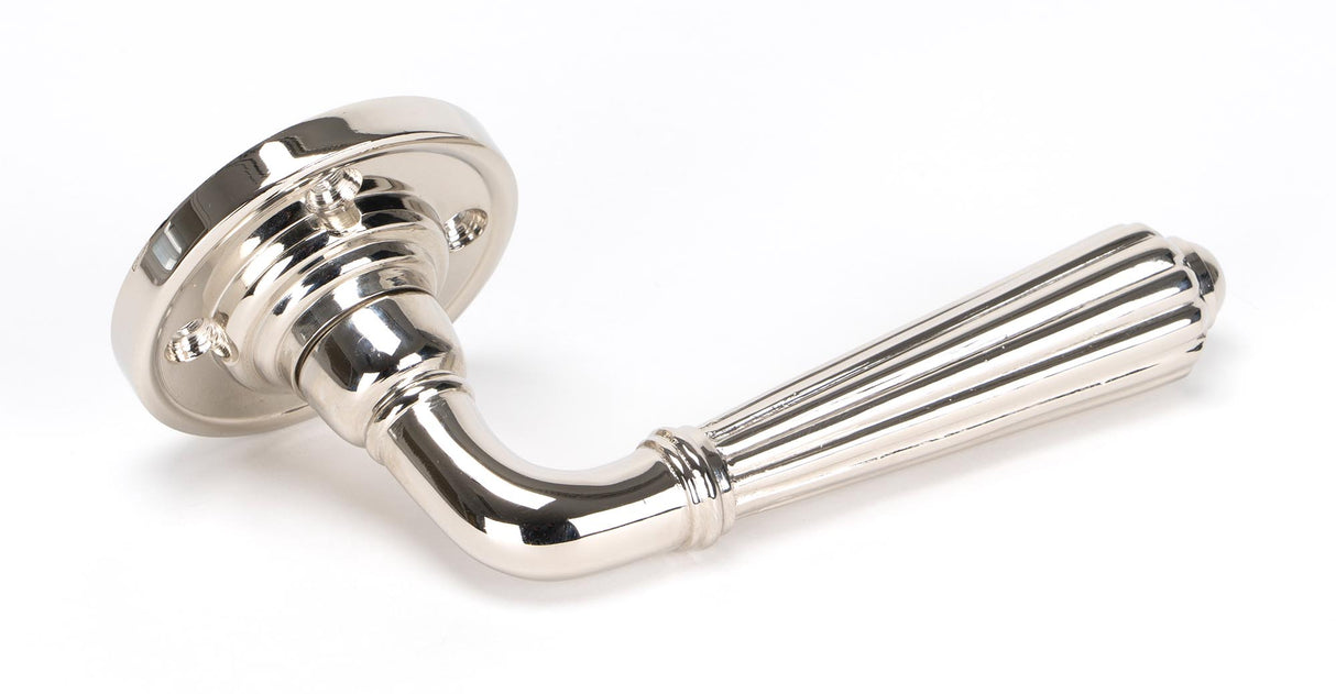 From The Anvil - Polished Nickel Hinton Lever on Rose Set | Sku. 45321 | Trade Door Handles.