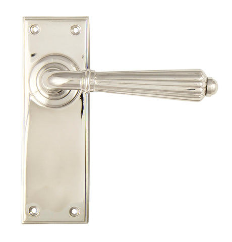From The Anvil - Polished Nickel Hinton Lever Latch Set | Sku. 45323 | Trade Door Handles.