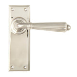 From The Anvil - Polished Nickel Hinton Lever Latch Set | Sku. 45323 | Trade Door Handles.