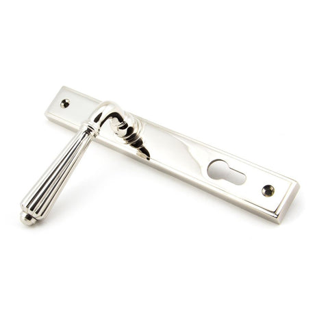From The Anvil - Polished Nickel Hinton Slimline Lever Espag. Lock Set | Sku. 45326 | Trade Door Handles.