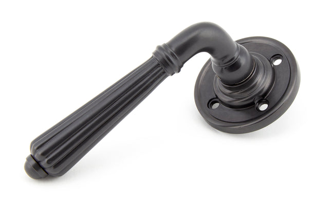 From The Anvil - Aged Bronze Hinton Lever on Rose Set | Sku. 45327 | Trade Door Handles.