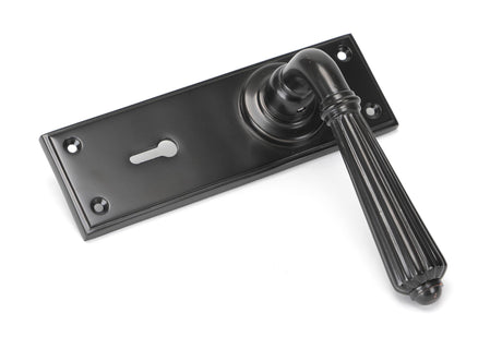 From The Anvil - Aged Bronze Hinton Lever Lock Set | Sku. 45328 | Trade Door Handles.