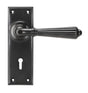 From The Anvil - Aged Bronze Hinton Lever Lock Set | Sku. 45328 | Trade Door Handles.