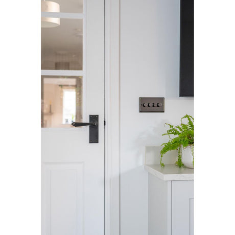 From The Anvil - Aged Bronze Hinton Lever Latch Set | Sku. 45329 | Trade Door Handles.