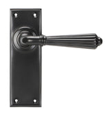 From The Anvil - Aged Bronze Hinton Lever Latch Set | Sku. 45329 | Trade Door Handles.