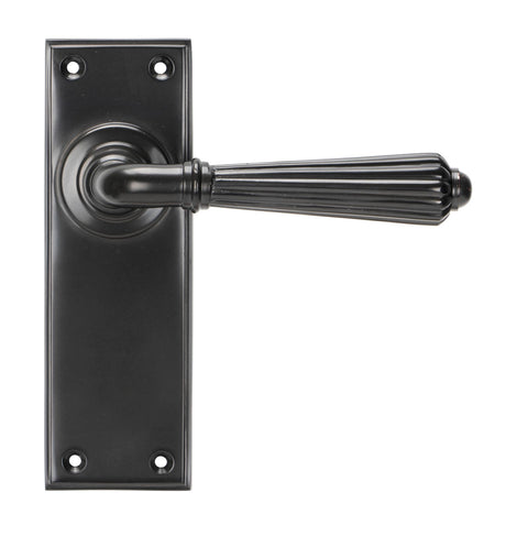 From The Anvil - Aged Bronze Hinton Lever Latch Set | Sku. 45329 | Trade Door Handles.