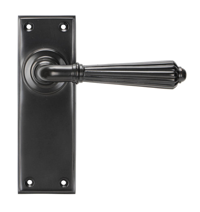 From The Anvil - Aged Bronze Hinton Lever Latch Set | Sku. 45329 | Trade Door Handles.