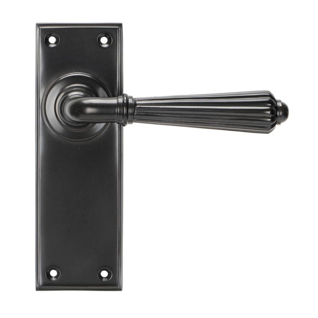 From The Anvil - Aged Bronze Hinton Lever Latch Set | Sku. 45329 | Trade Door Handles.