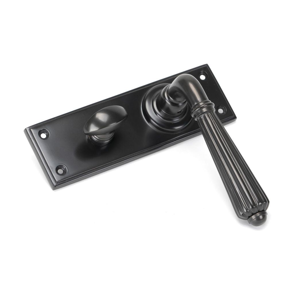 From The Anvil - Aged Bronze Hinton Lever Bathroom Set | Sku. 45330 | Trade Door Handles.