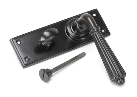 From The Anvil - Aged Bronze Hinton Lever Bathroom Set | Sku. 45330 | Trade Door Handles.