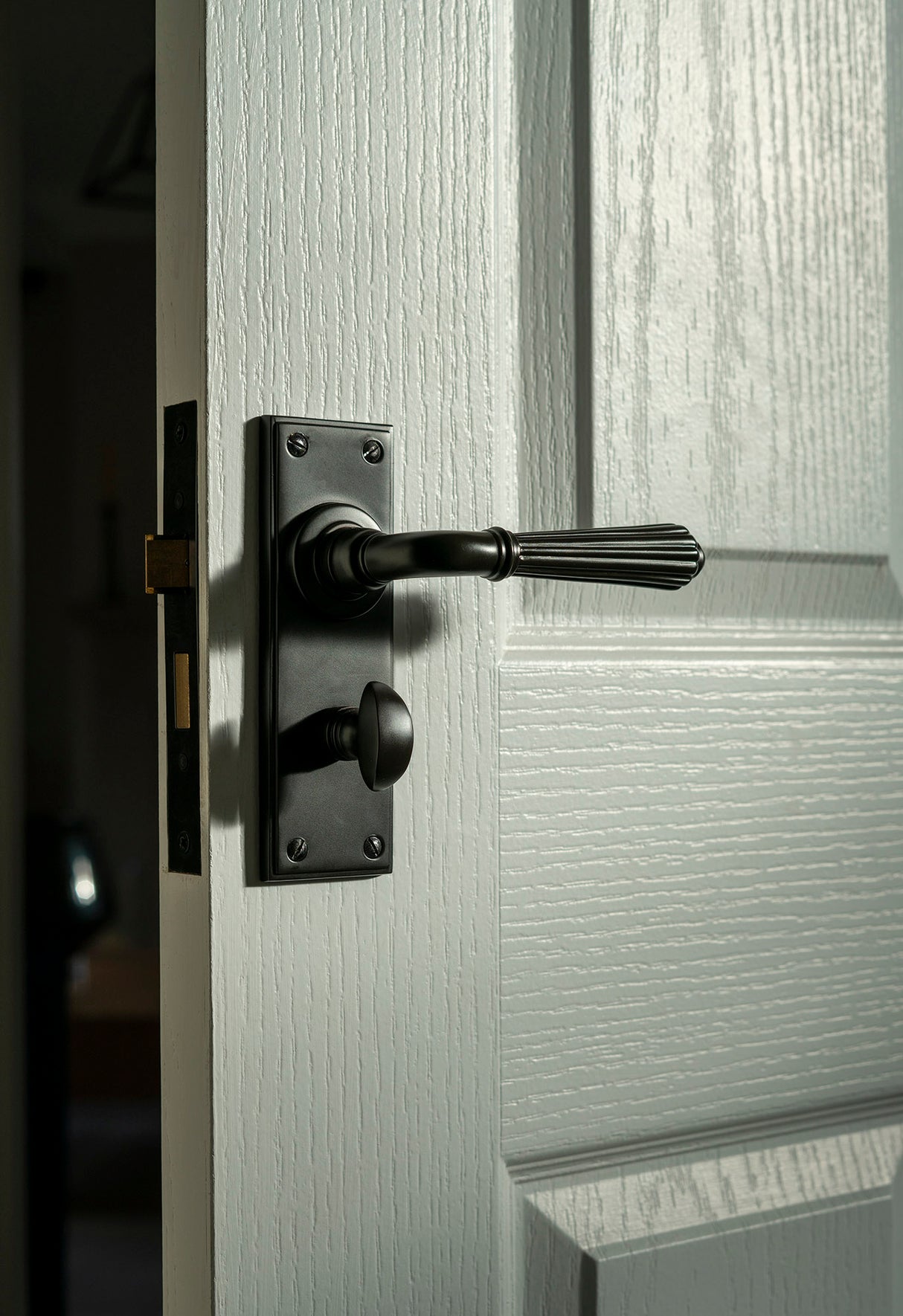 From The Anvil - Aged Bronze Hinton Lever Bathroom Set | Sku. 45330 | Trade Door Handles.