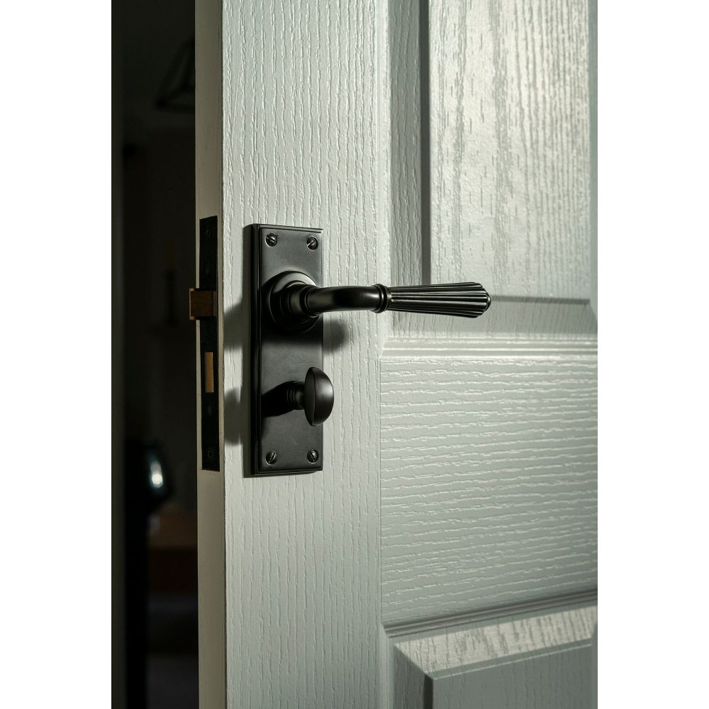 From The Anvil - Aged Bronze Hinton Lever Bathroom Set | Sku. 45330 | Trade Door Handles.