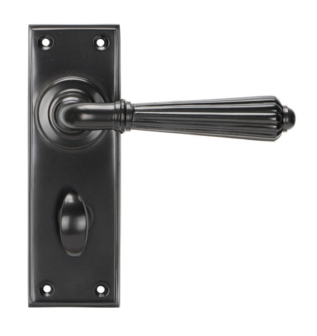 From The Anvil - Aged Bronze Hinton Lever Bathroom Set | Sku. 45330 | Trade Door Handles.