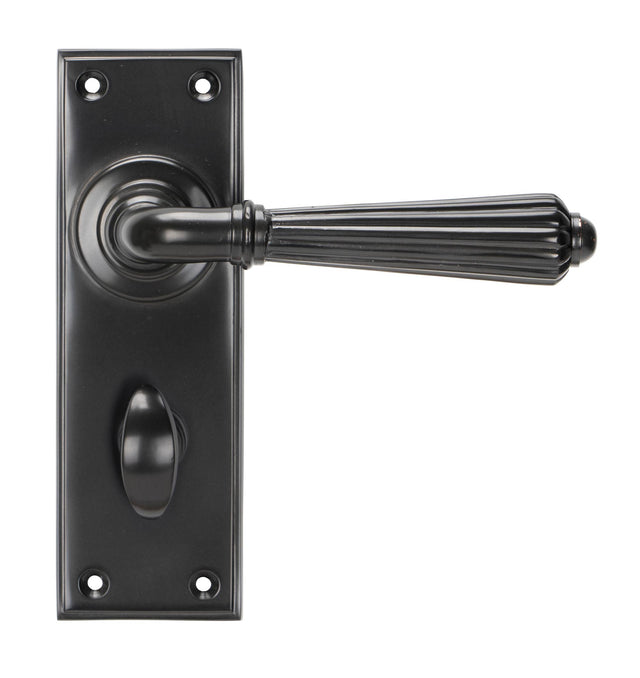 From The Anvil - Aged Bronze Hinton Lever Bathroom Set | Sku. 45330 | Trade Door Handles.