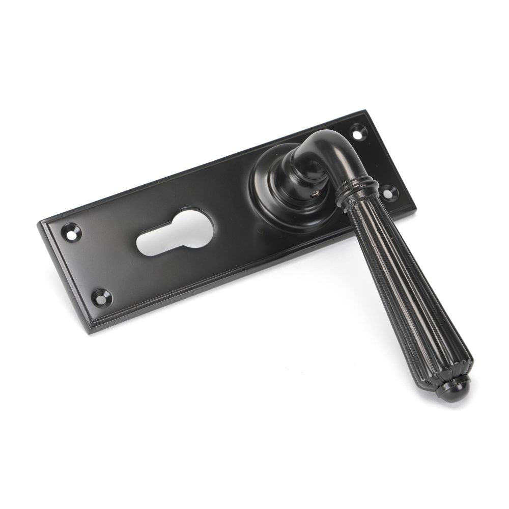 From The Anvil - Aged Bronze Hinton Lever Euro Lock Set | Sku. 45331 | Trade Door Handles.