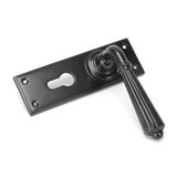 From The Anvil - Aged Bronze Hinton Lever Euro Lock Set | Sku. 45331 | Trade Door Handles.
