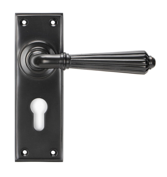 From The Anvil - Aged Bronze Hinton Lever Euro Lock Set | Sku. 45331 | Trade Door Handles.