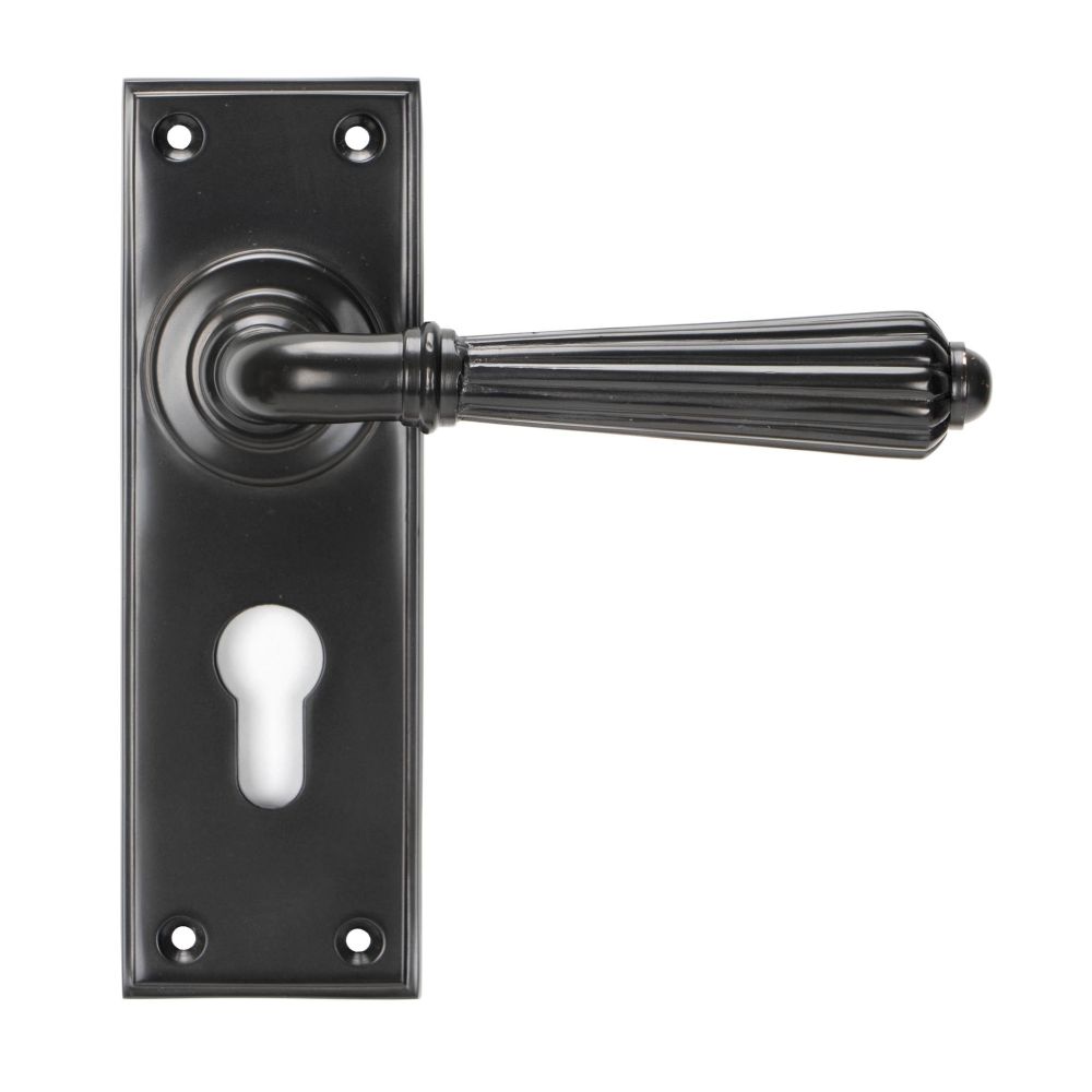 From The Anvil - Aged Bronze Hinton Lever Euro Lock Set | Sku. 45331 | Trade Door Handles.