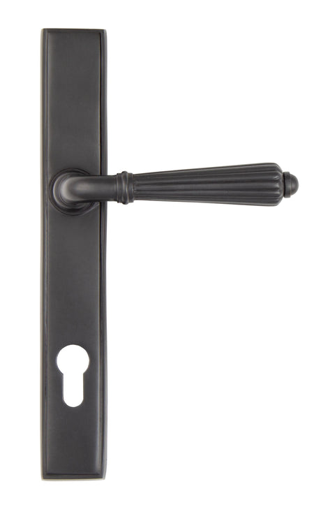 From The Anvil - Aged Bronze Hinton Slimline Lever Espag. Lock Set | Sku. 45332 | Trade Door Handles.