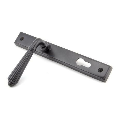 From The Anvil - Aged Bronze Hinton Slimline Lever Espag. Lock Set | Sku. 45332 | Trade Door Handles.
