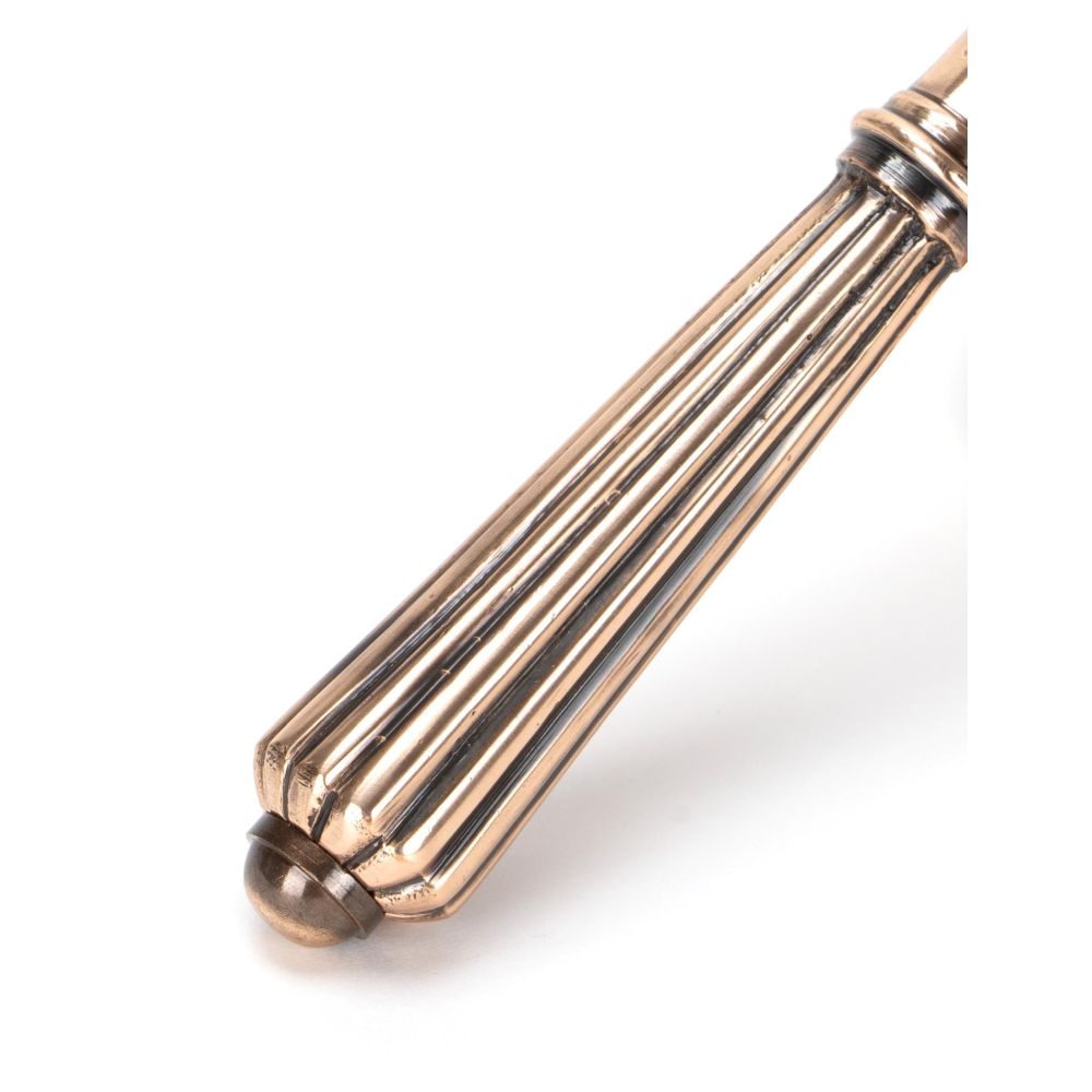 From The Anvil - Polished Bronze Hinton Lever on Rose Set | Sku. 45333 | Trade Door Handles.