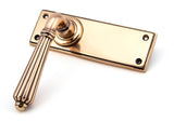 From The Anvil - Polished Bronze Hinton Lever Latch Set | Sku. 45335 | Trade Door Handles.