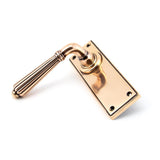 From The Anvil - Polished Bronze Hinton Lever Latch Set | Sku. 45335 | Trade Door Handles.