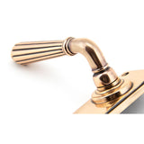 From The Anvil - Polished Bronze Hinton Lever Latch Set | Sku. 45335 | Trade Door Handles.