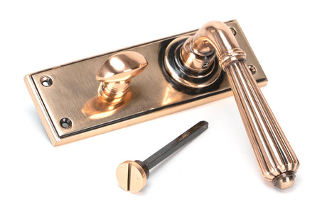 From The Anvil - Polished Bronze Hinton Lever Bathroom Set | Sku. 45336 | Trade Door Handles.