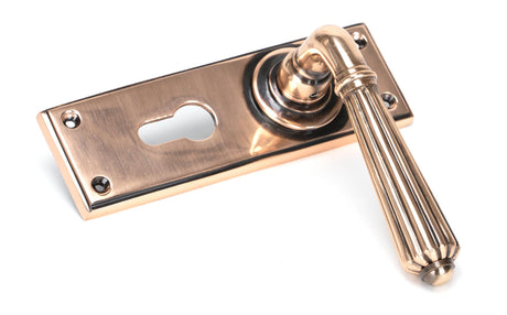 From The Anvil - Polished Bronze Hinton Lever Euro Lock Set | Sku. 45337 | Trade Door Handles.