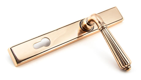 From The Anvil - Polished Bronze Hinton Slimline Lever Espag. Lock Set | Sku. 45338 | Trade Door Handles.