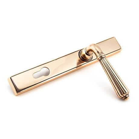 From The Anvil - Polished Bronze Hinton Slimline Lever Espag. Lock Set | Sku. 45338 | Trade Door Handles.