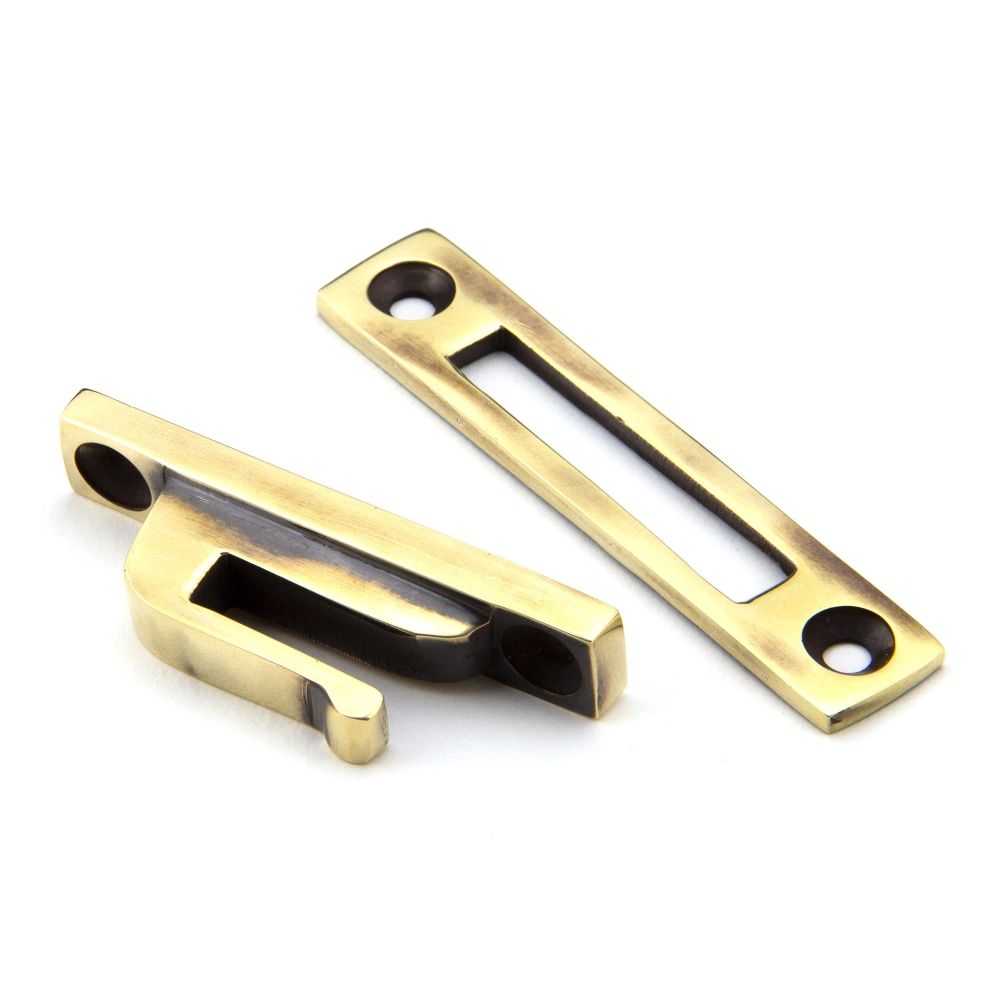 From The Anvil - Aged Brass Locking Hinton Fastener | Sku. 45339 | Trade Door Handles.