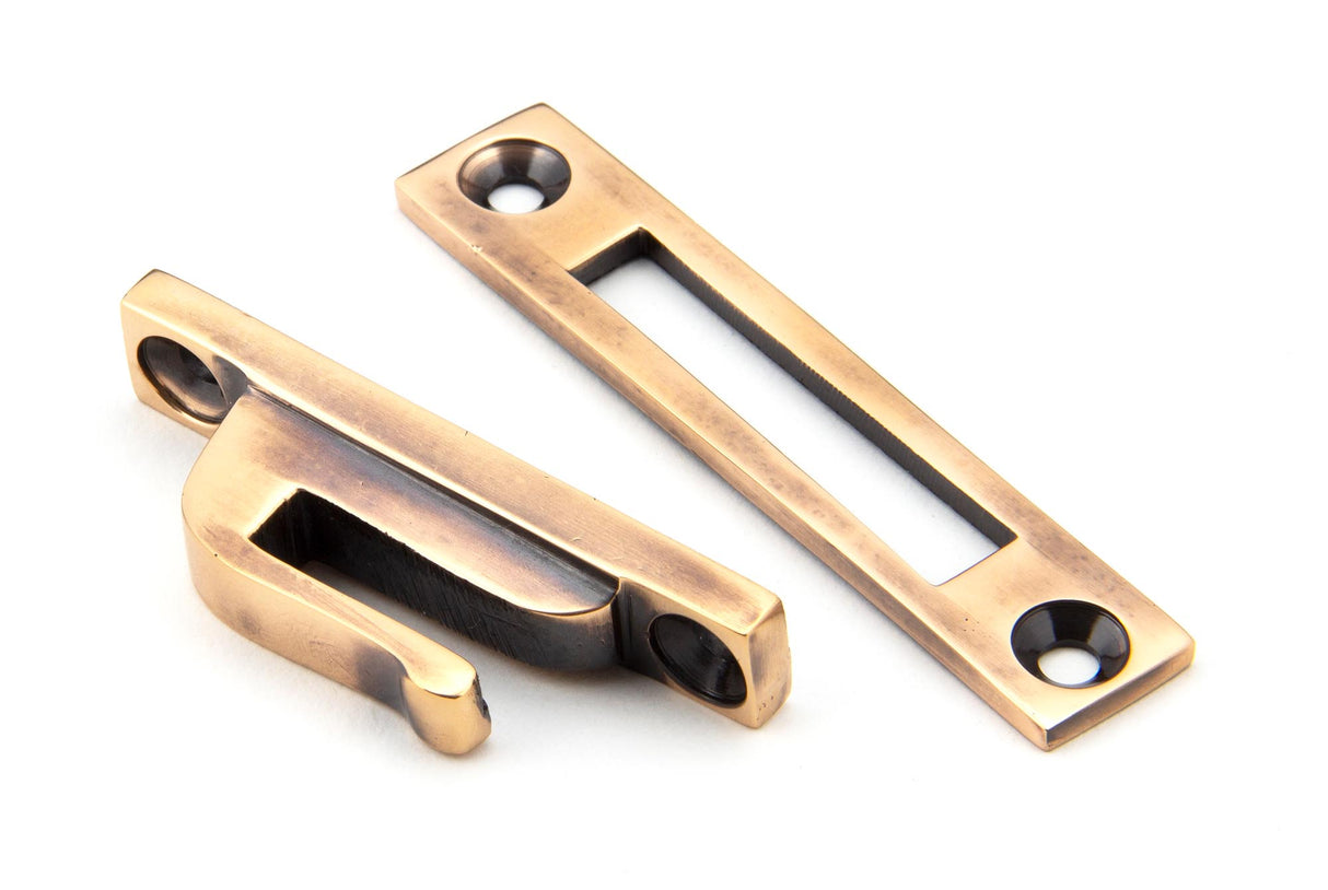 From The Anvil - Polished Bronze Locking Hinton Fastener | Sku. 45343 | Trade Door Handles.