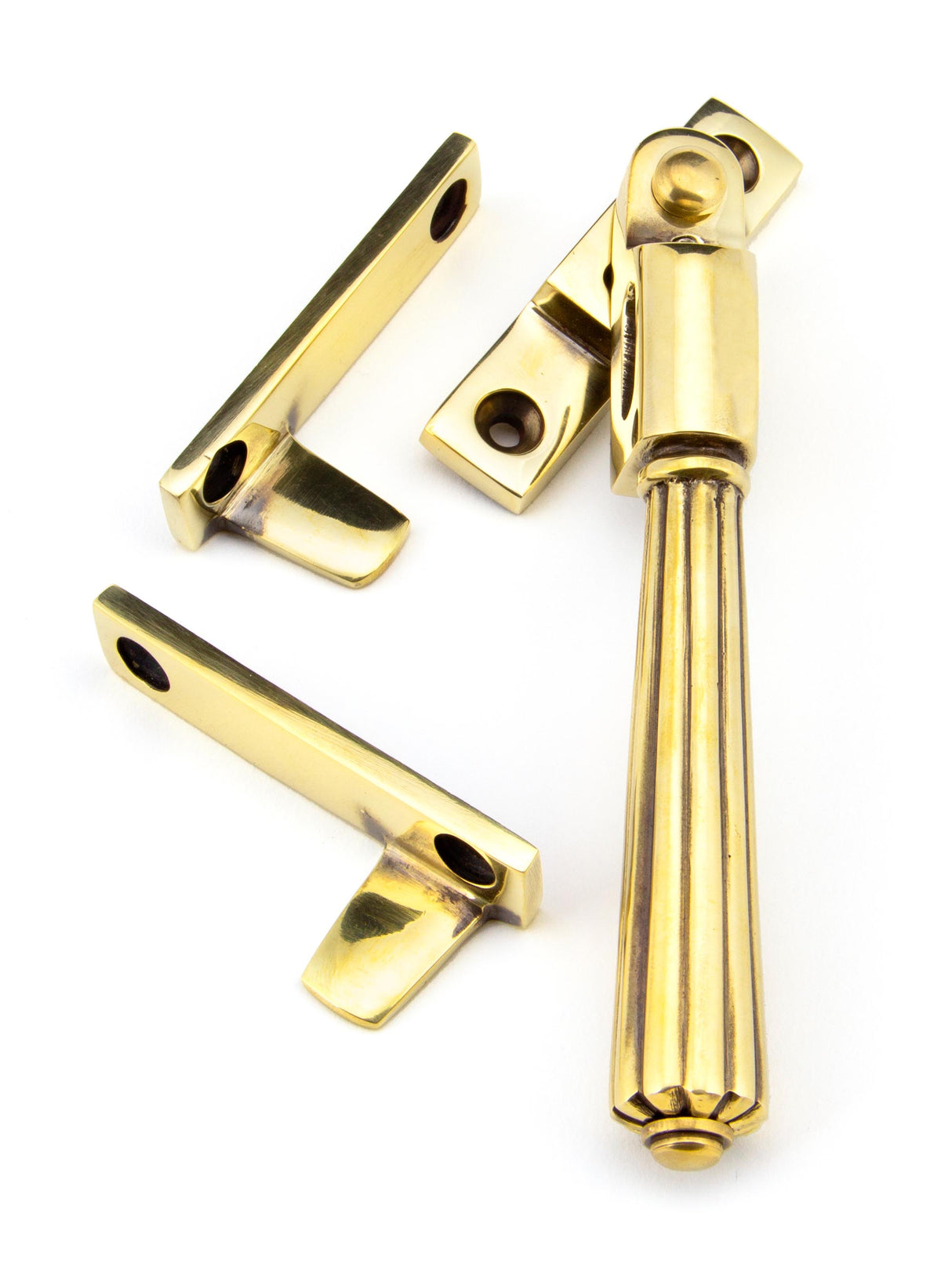 From The Anvil - Aged Brass Night-Vent Locking Hinton Fastener | Sku. 45344 | Trade Door Handles.