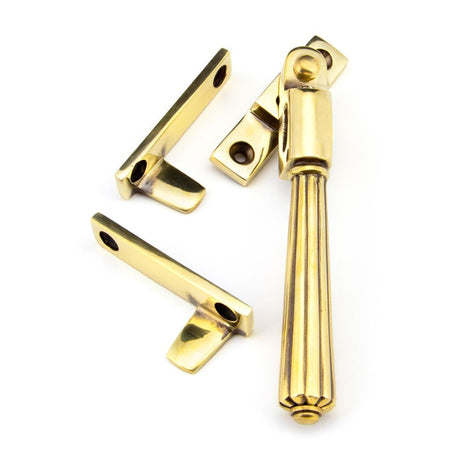 From The Anvil - Aged Brass Night-Vent Locking Hinton Fastener | Sku. 45344 | Trade Door Handles.