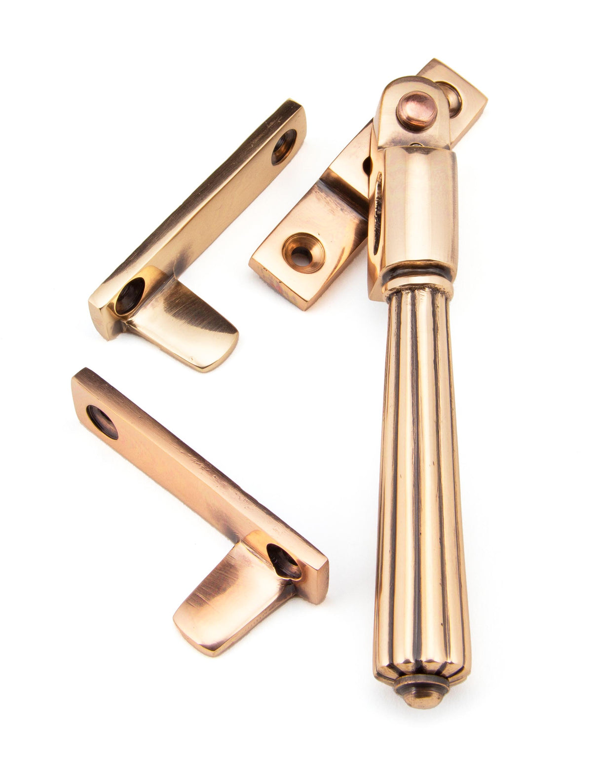 From The Anvil - Polished Bronze Night-Vent Locking Hinton Fastener | Sku. 45348 | Trade Door Handles.