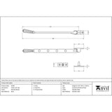 From The Anvil - Polished Nickel 10" Hinton Stay | Sku. 45366 | Trade Door Handles.