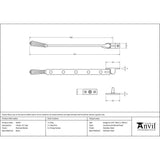 From The Anvil - Polished Nickel 12" Hinton Stay | Sku. 45367 | Trade Door Handles.