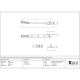 From The Anvil - Aged Bronze 8" Hinton Stay | Sku. 45368 | Trade Door Handles.