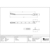 From The Anvil - Aged Bronze 10" Hinton Stay | Sku. 45369 | Trade Door Handles.