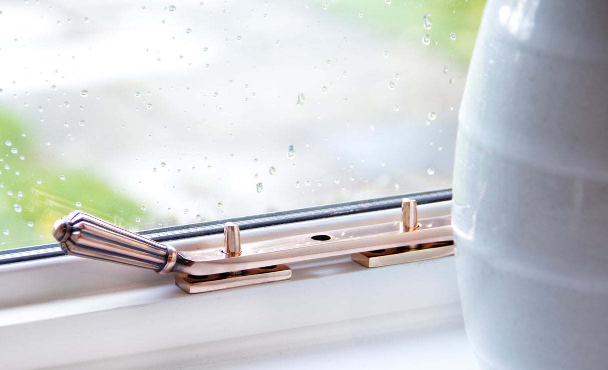 From The Anvil - Polished Bronze 8" Hinton Stay | Sku. 45371 | Trade Door Handles.