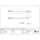 From The Anvil - Polished Bronze 10" Hinton Stay | Sku. 45372 | Trade Door Handles.