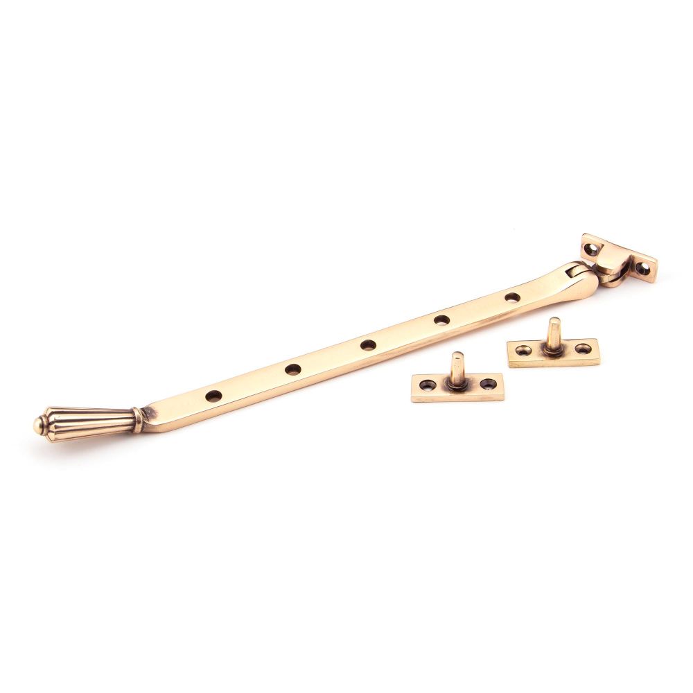 From The Anvil - Polished Bronze 12" Hinton Stay | Sku. 45373 | Trade Door Handles.