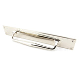 From The Anvil - Polished Nickel 425mm Art Deco Pull Handle on Backplate | Sku. 45376 | Trade Door Handles.