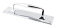 From The Anvil - Polished Chrome 300mm Art Deco Pull Handle on Backplate | Sku. 45380 | Trade Door Handles.